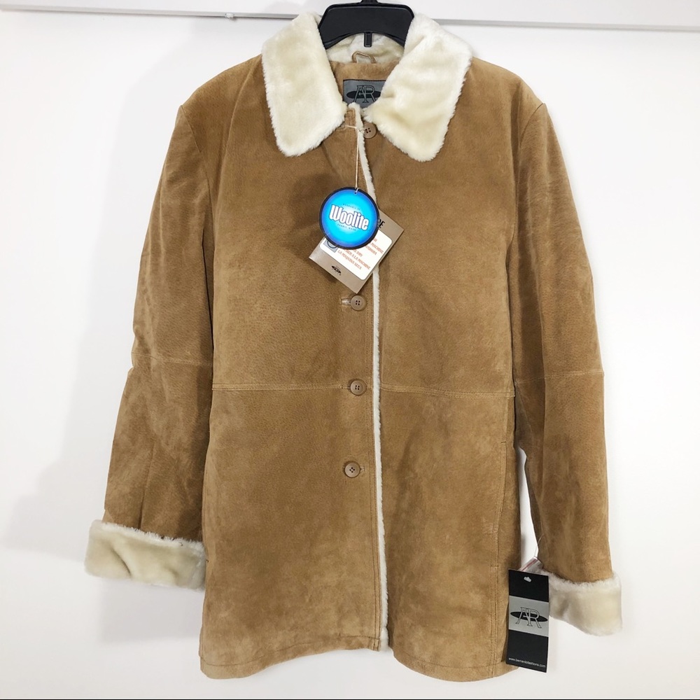 Suede Leather Brown Jacket AR Bernardo Fashions
Size Women’s XL